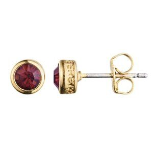 Dyrberg/Kern Selma Swarovski Crystal stud earrings in Wine Red